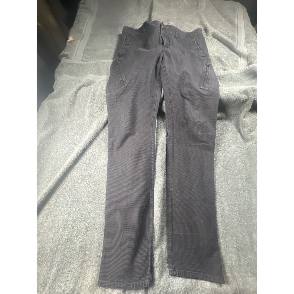 Robert Graham Tailored Cargo Pant Mens Size 38X36 Charcoal Textured Cotton Blend